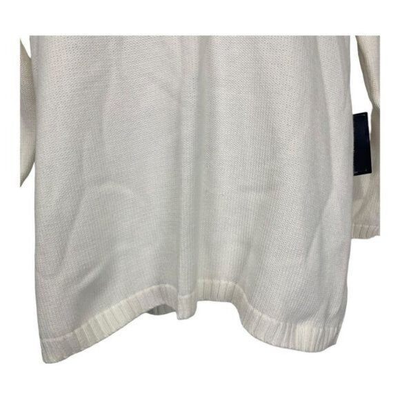 Sag Harbor Sport Womens Size Medium Cotton Sweater White - Picture 9 of 10